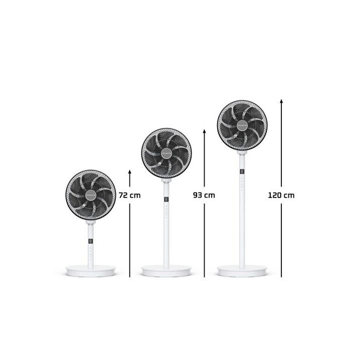 Ventilador de pedestal Rowenta Turbo Swift Silence, compacto, silencioso, QV5040F0
