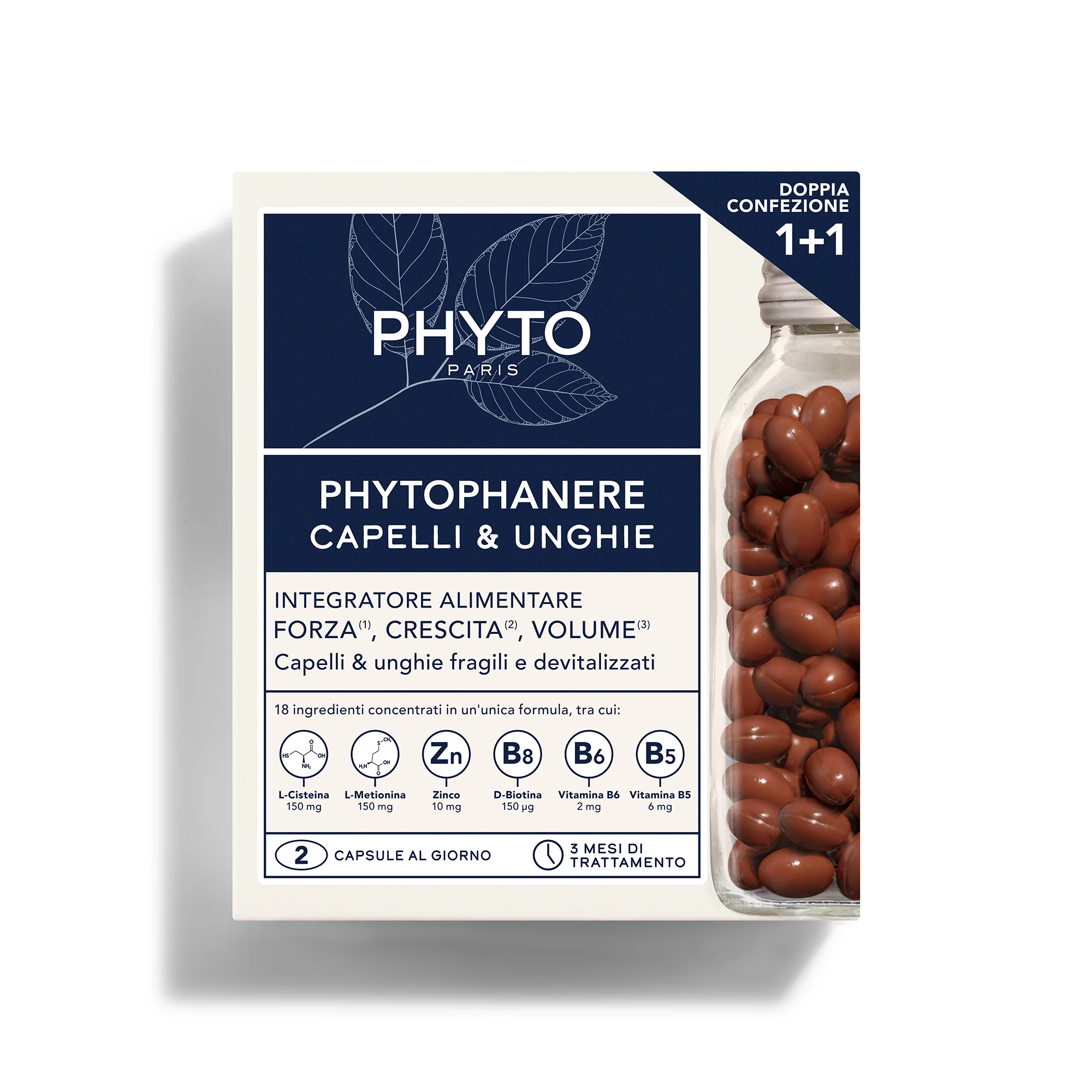Trattamenti Specifici Phytophanere Complément Alimentaire Cheveux et Ongles - Integratore Unghie e Capelli