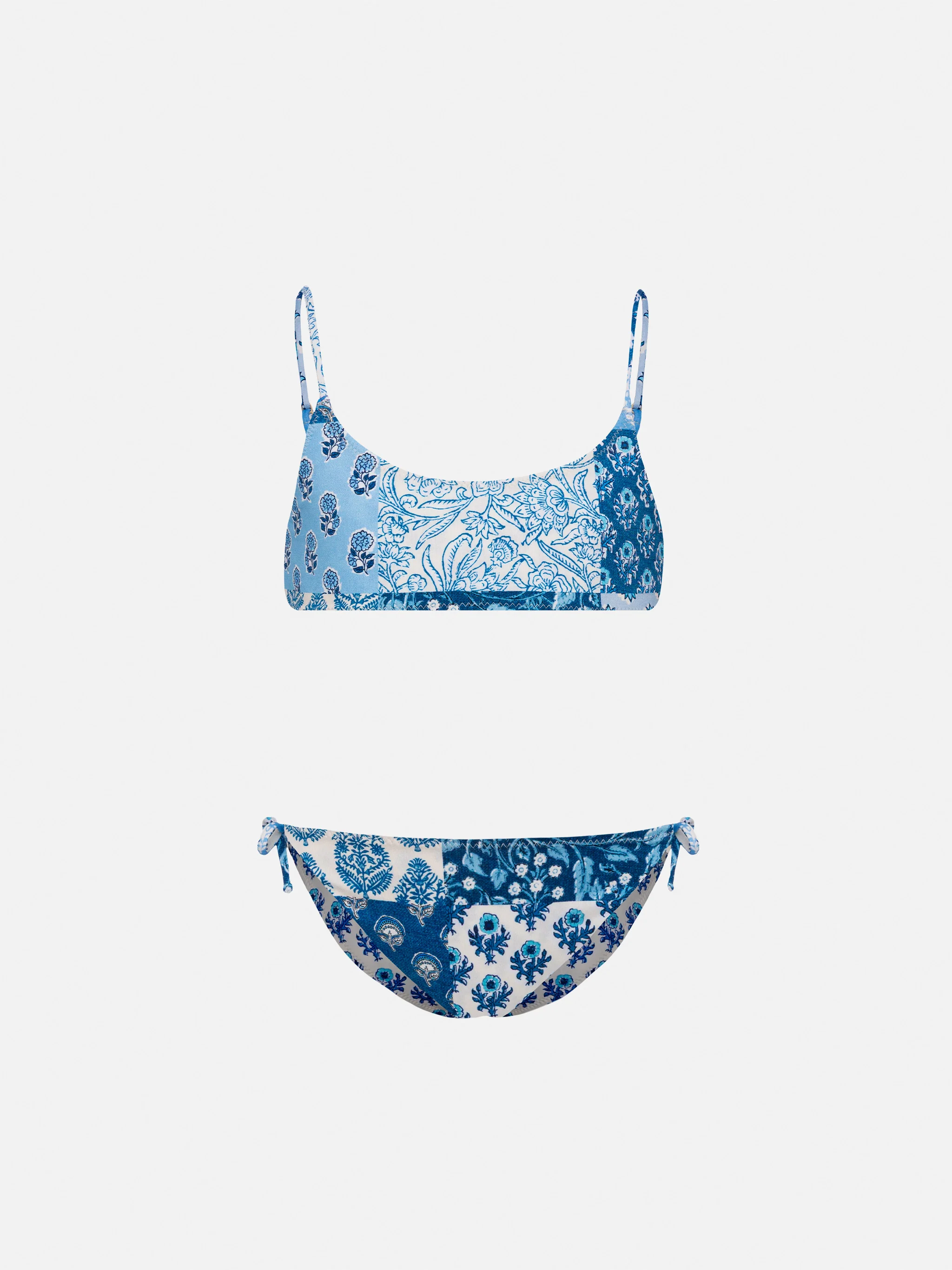 Bikinibralette Jaiden double-face met stempela floreale