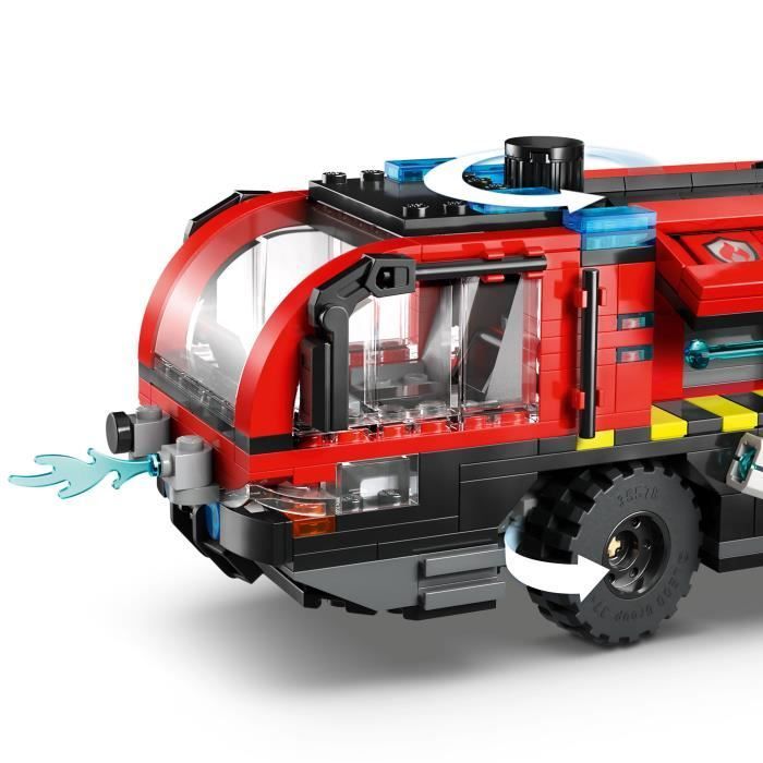 LEGO City 60499 Le Camion de Pompiers de l’Aéroport - Jouet de Construction dès 7 ans