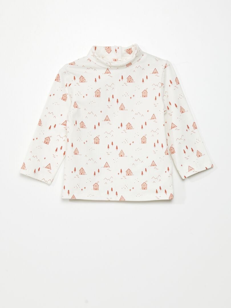 Conjunto de 2 camisetas estampadas - BRANCAS