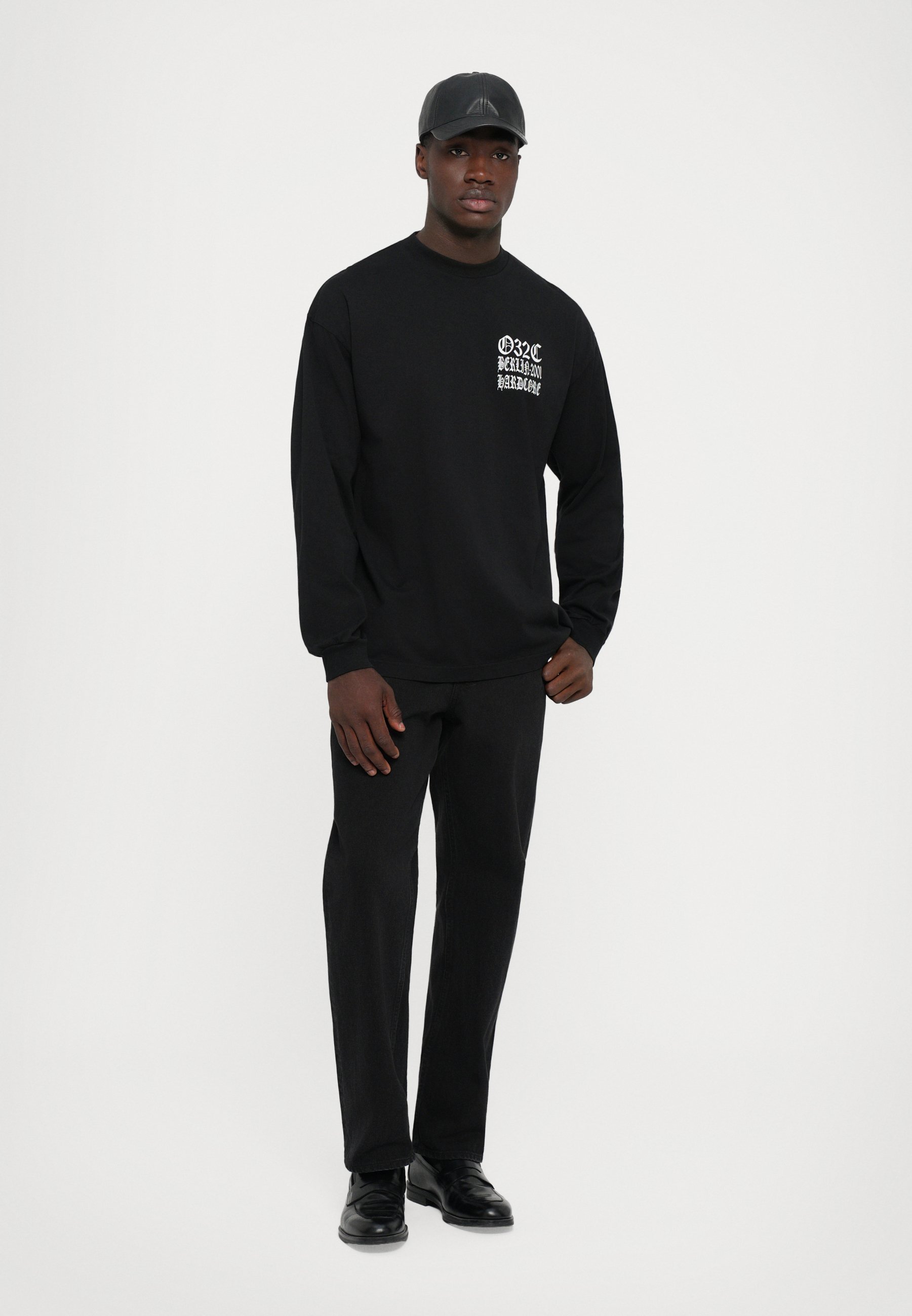 032c EXCLUSIEVE HARDCORE LONGLSEEVE UNISEX - Top met lange mouwen - zwart