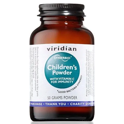 Viridian Children's Powder, Synbiotyk dla dzieci z witaminą C