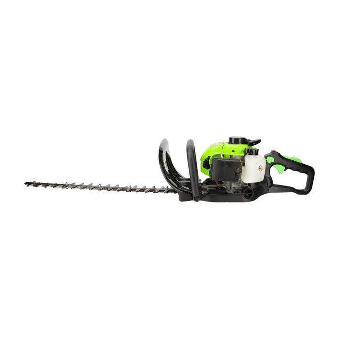 Petrol hedge trimmer - 2-stroke 25.4cc engine - 60cm cutting length - 230ml fuel tank - Anti-vibration - Rotating handle