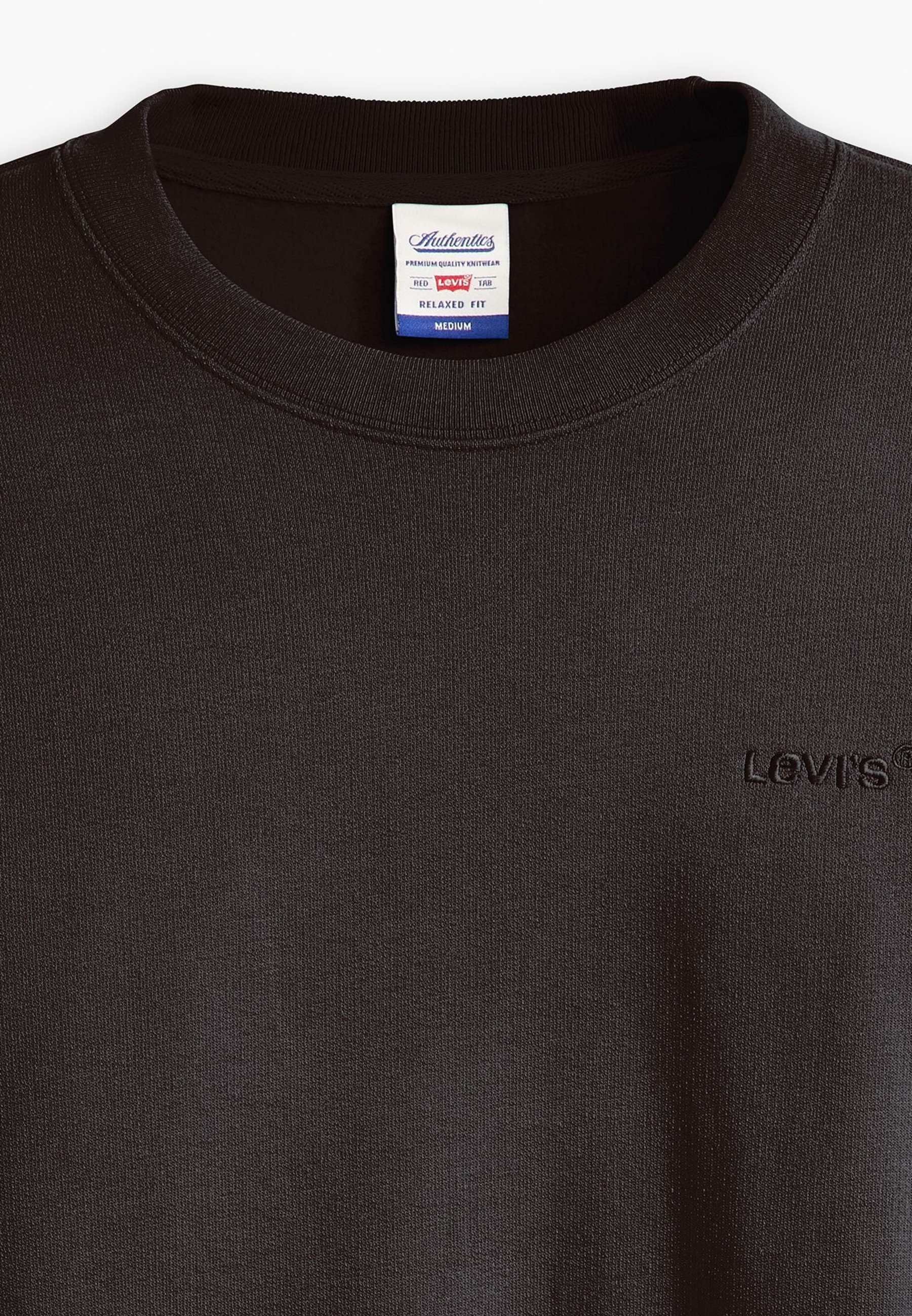 Felpa Levi's® AUTENTIC CREW - nero agata