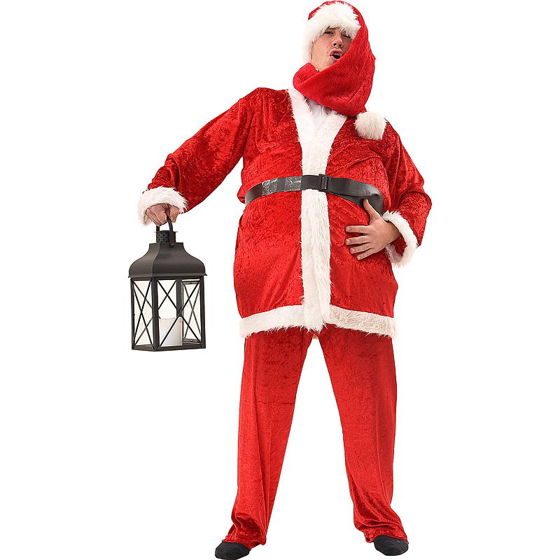 Aå Kerstmankostuum 2-delig, volwassenen