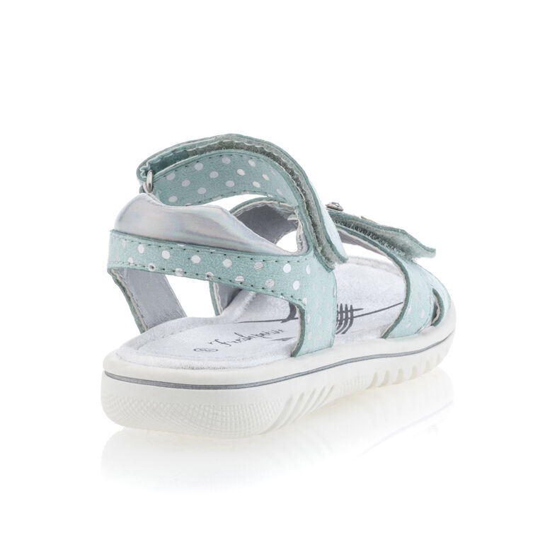 Sandalias verdes para niñas / Zapatos de punta abierta