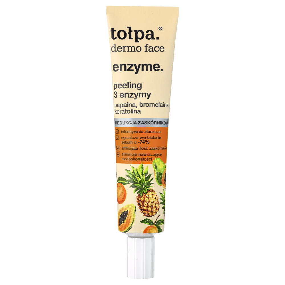 Peeling exfoliant intensif Tołpa pour le visage, réduisant les points noirs, 40 ml, Dermo Face Sebio