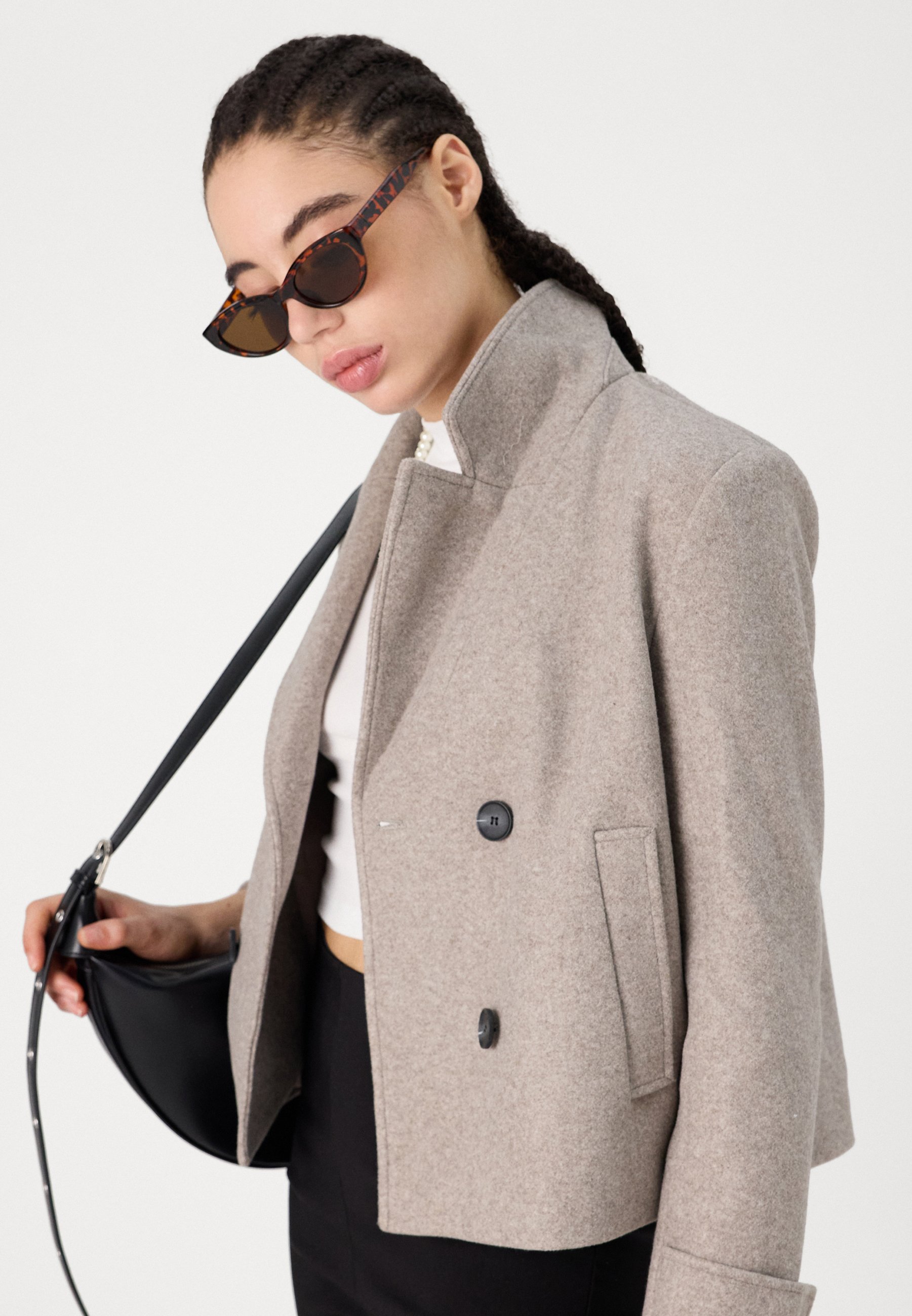 ONLY ONLFREJA LIFE - Blazer - moka meringue mélangée