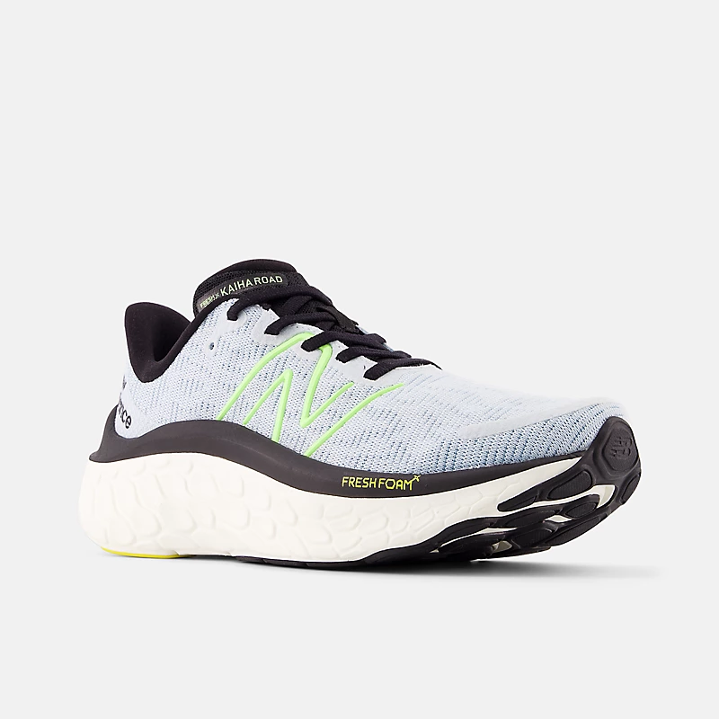 Fresh Foam X Kaiha Road Damenkollektion – Quarry Blue mit Chrome Blue und Bleached Lime