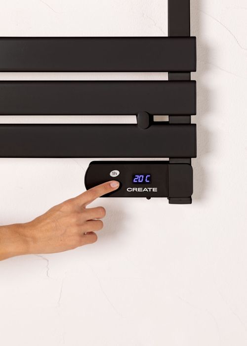 Electric towel rail - Create - WARM TOWEL MINI - 150W - Low energy consumption - Aluminum