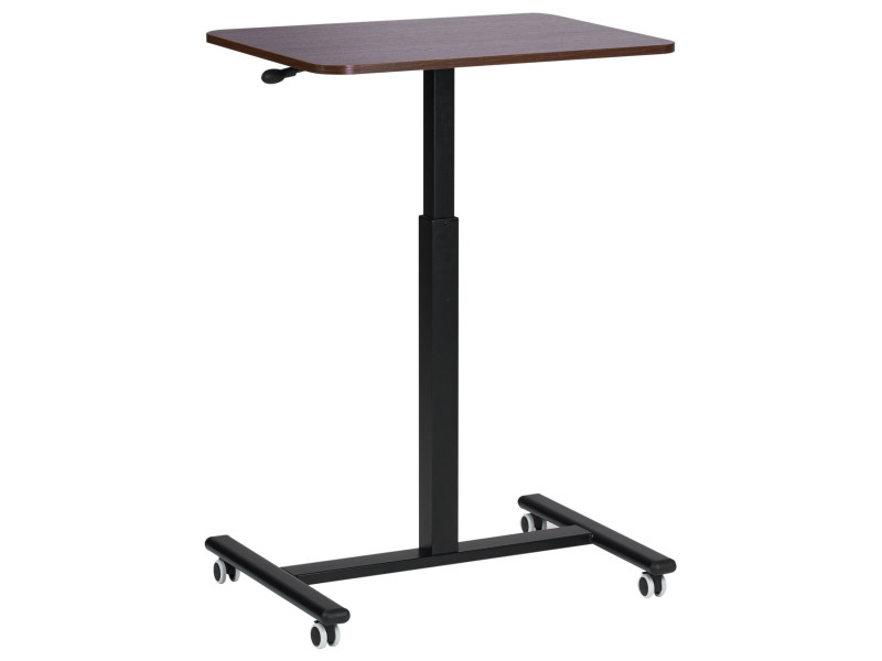 Regulowany stolik pod laptopa 65 x 48 cm ciemne drewno ACADEMIA
