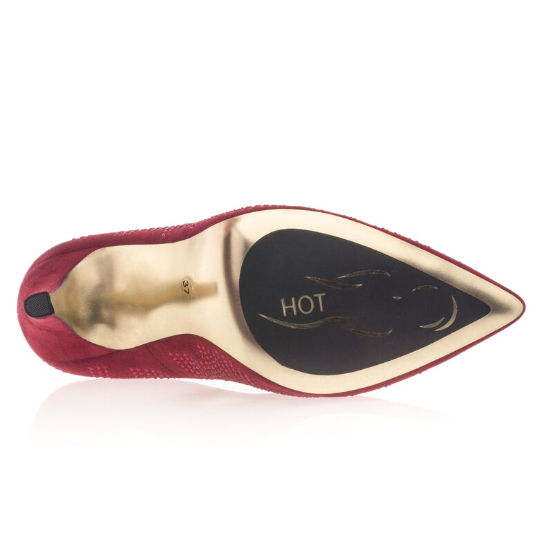 Zapatos de tacón rojos para mujer