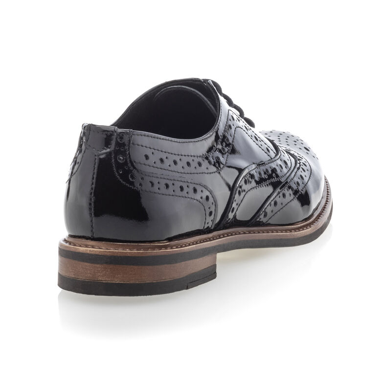 Zwarte veterschoenen voor dames / Derbyschoenen
