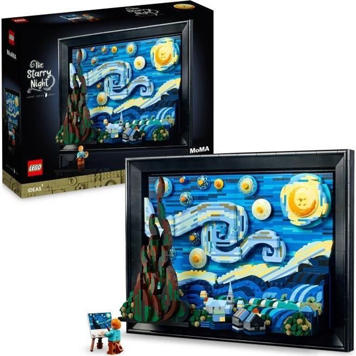 LEGO Ideas 21333 Exclusive to Cdiscount: Vincent Van Gogh - The Starry Night, Canvas Print