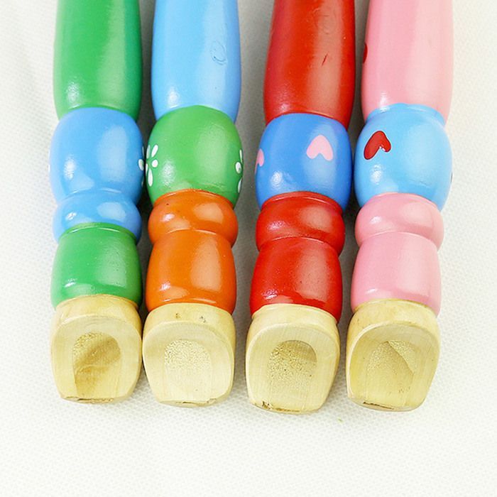 Flautas de madera coloridas para niños, instrumento musical rítmico, juguetes educativos tempranos para bebés.