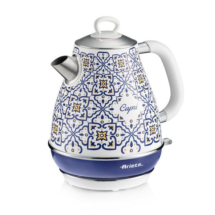 ARIETE Capri-Set: 1,7-Liter-Wasserkocher + 2-Scheiben-Toaster + 85-W-Zitruspresse – Retro-Design
