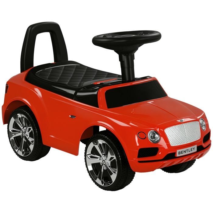 Children's ride-on toy - AIYAPLAY - Bentley Bentayga licensed car, 18-36 months, with trunk, horn - 67 x 29 x 39 cm, red