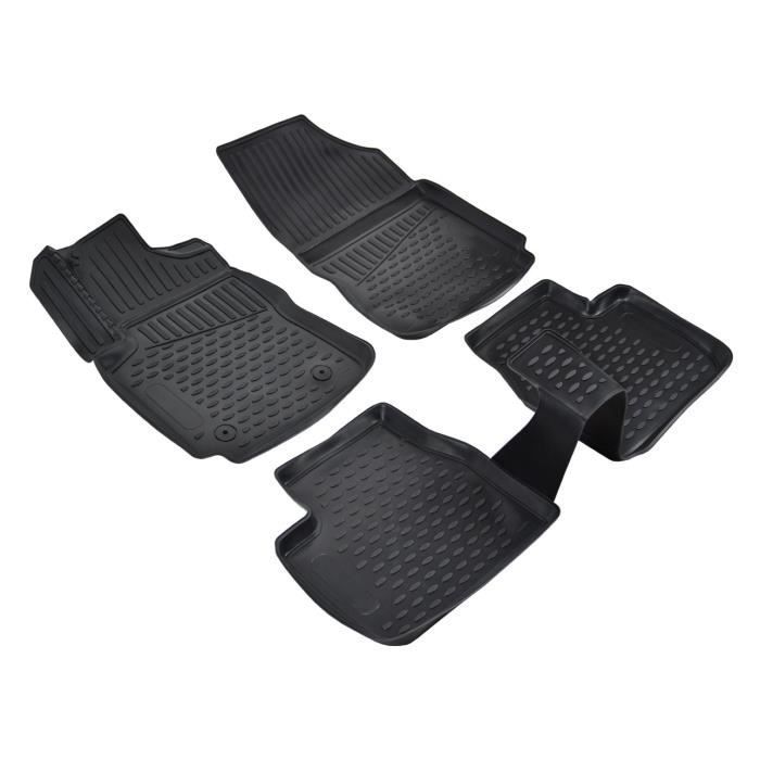 J&J AUTOMOTIVE | Tapis De Sol En Caoutchouc 3D Exclusive Pour Citroën C4 Cactus depuis 2014