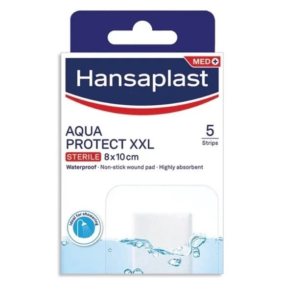 HANSAPLAST Hansaplast Aqua Protect plaaster XXL 5 steriilset plaastrit