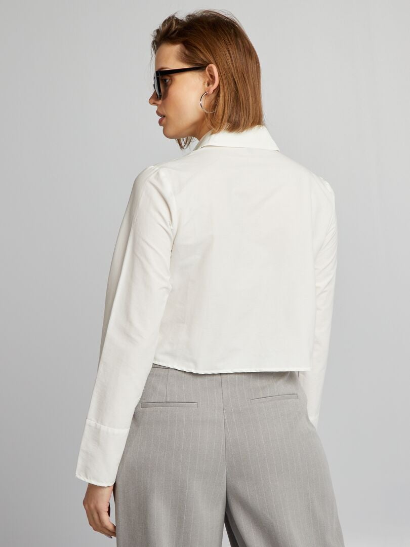 Korte top - WIT