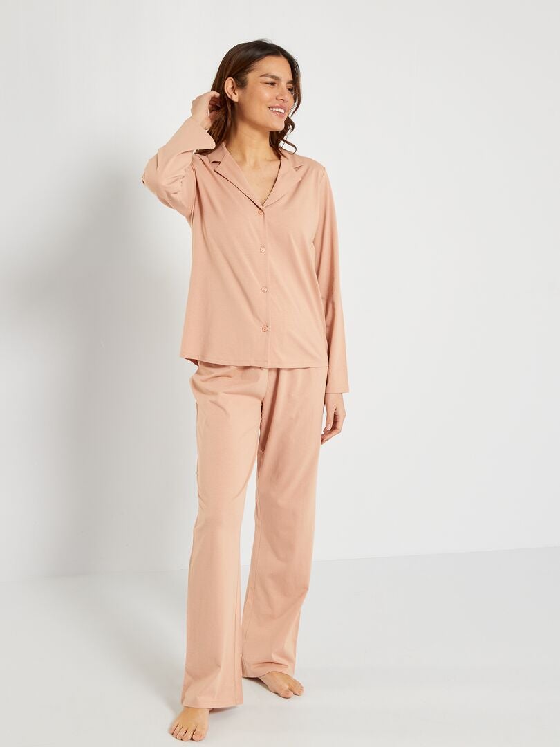 Pijama de malha - 2 peças - ROSA