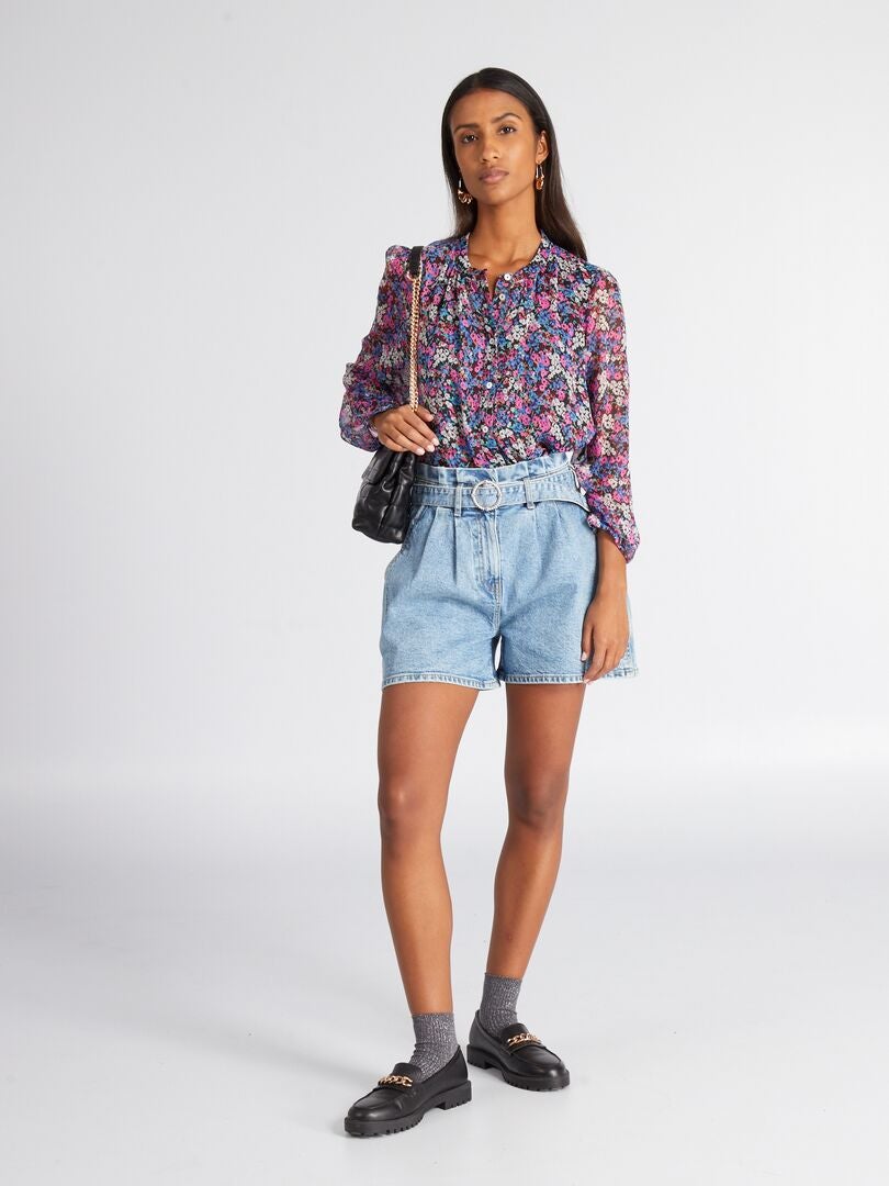 Blusa con estampado floral JDY - Multicolor/Floral