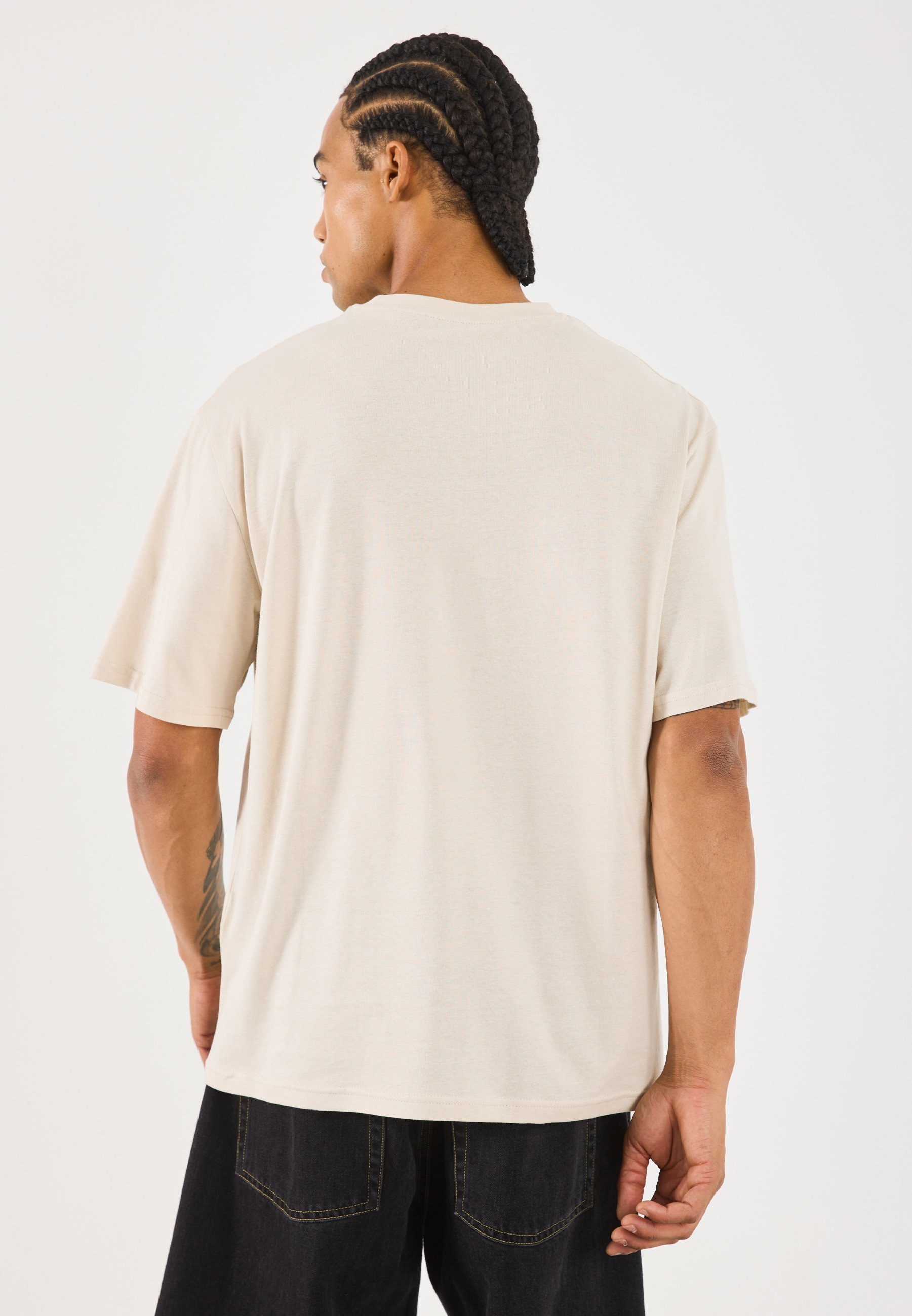 YOURTURN UNISEX 5 PACK - Koszulka z nadrukiem - czekoladowy brąz/promień księżyca/jasna biel/prawdziwa czerń