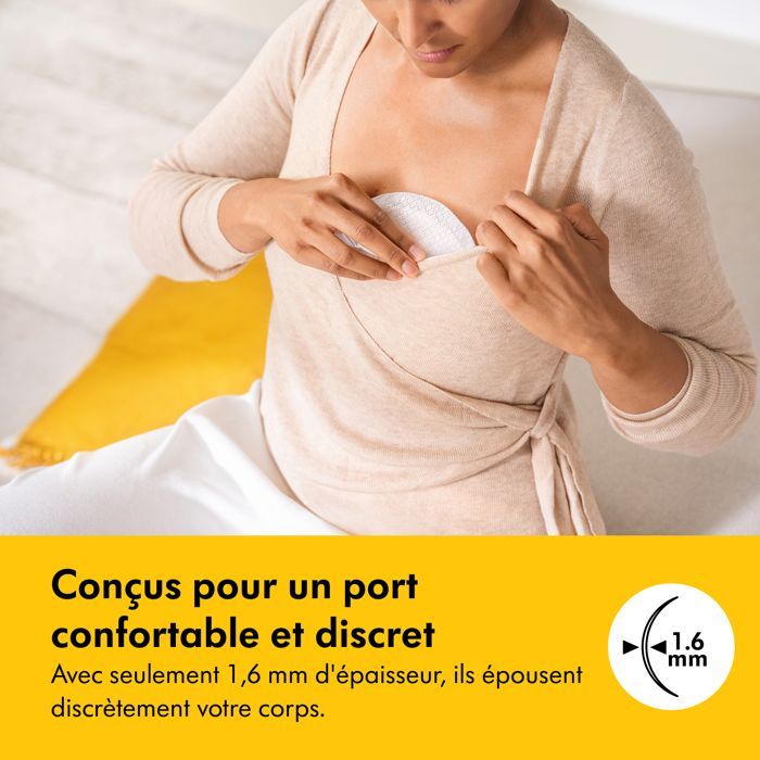MEDELA - Coussinets d'allaitement Ultra Respirants - lot de 60- Absorbants, fins et discrets