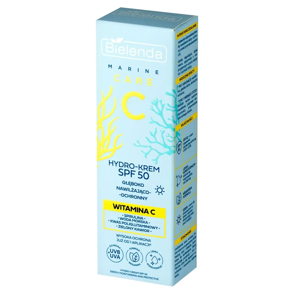 Bielenda C Marine Care SPF50 Hydro-krem głęboko nawilżająco-ochronny