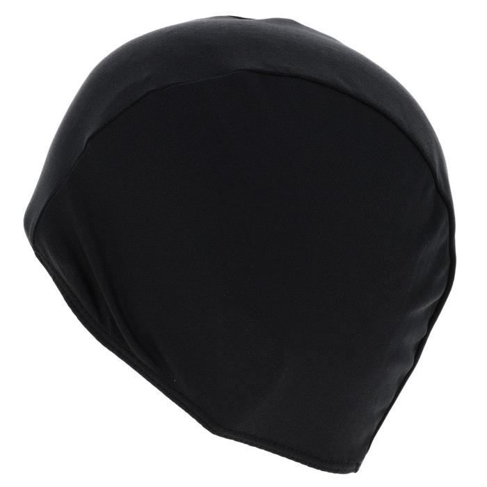 Schwarze Badekappe aus Polyester – Arena UNI Black – Schützt das Haar vor Chlor – Siebgedrucktes Logo