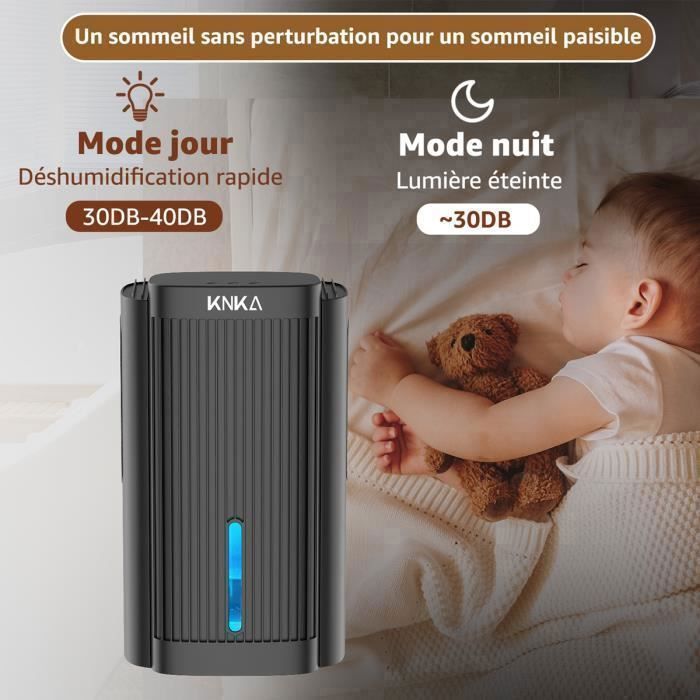 Air Dehumidifier - KNKA - CS06 - 2800ml - 30dB - For 20m² - Black