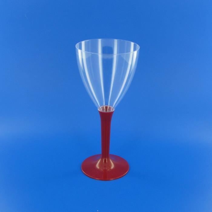 Paquete de 10 copas de vino con tallo estilo Burdeos