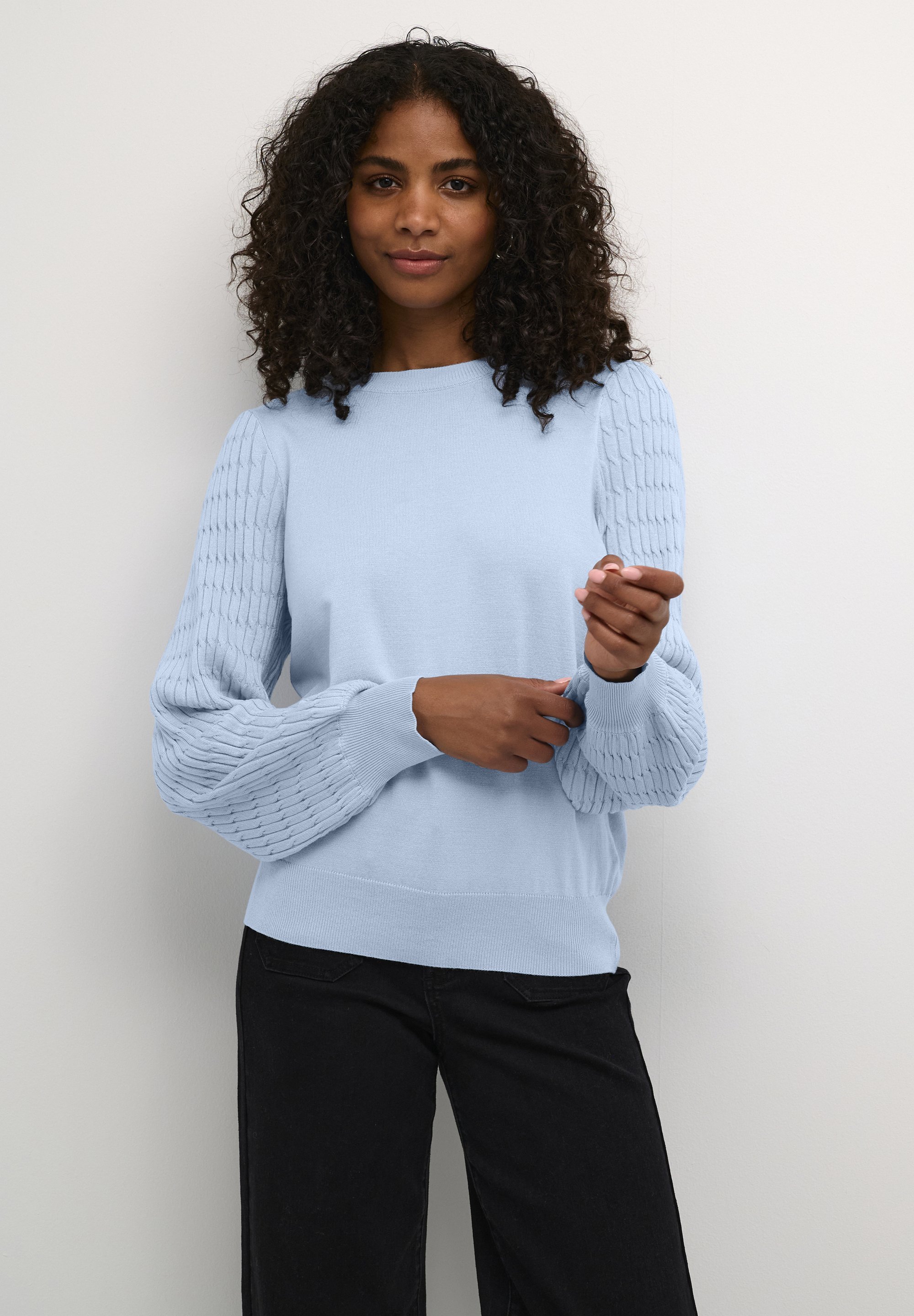 Kaffe Pullover – Himmelblau
