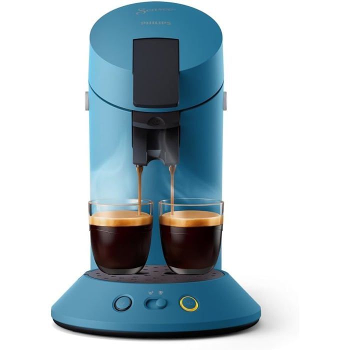 Macchina da caffè a capsule PHILIPS Senseo Original Plus, selezione dell'intensità del caffè, tecnologia Coffee Boost, 2 tazze