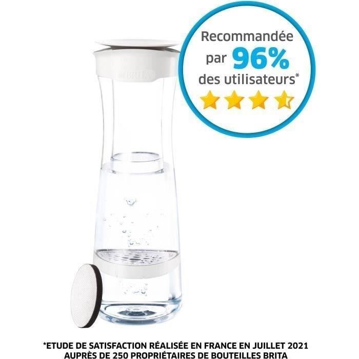 Brita Filter Bottle and Carafe, Graphite White - 1 MicroDisc Filter Included