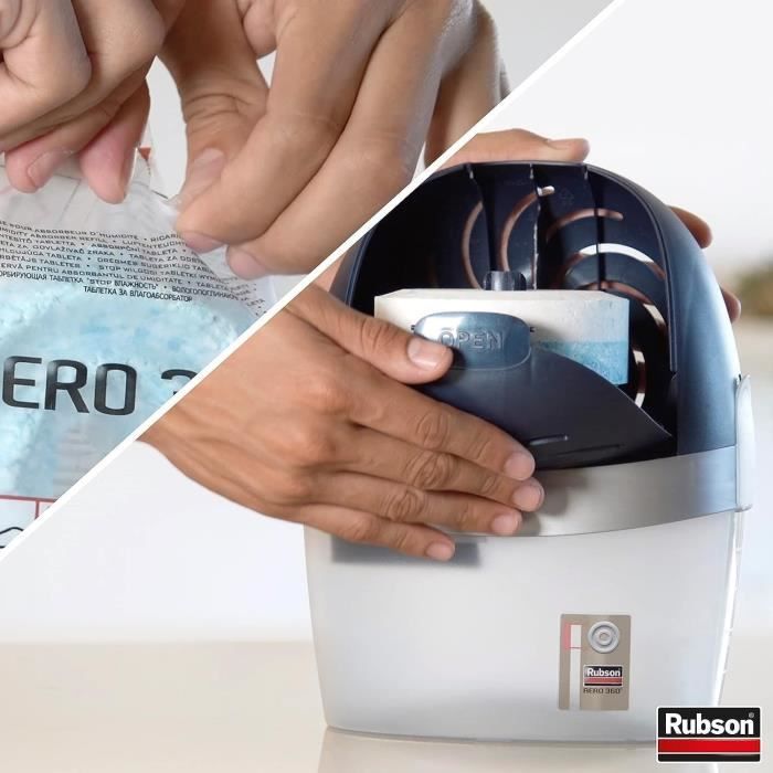Refil Aero 360 Neutro para Absorvedor de Umidade RUBSON - Pacote com 12 refis