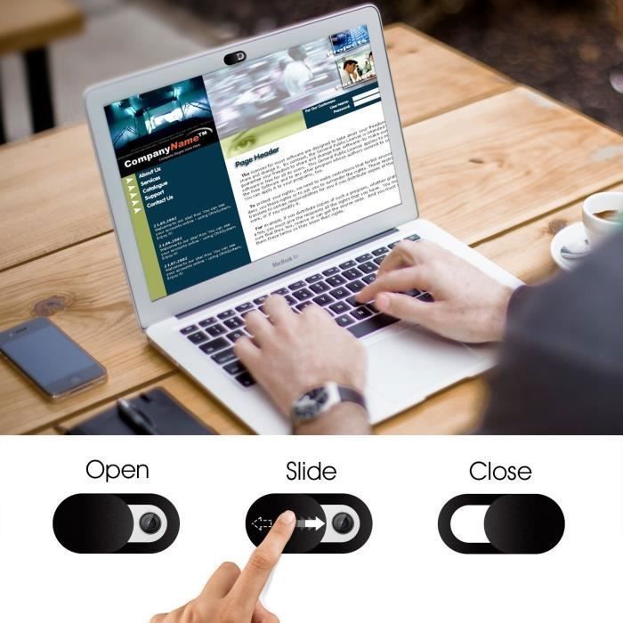 Webcamcover - Ultradunne cameracover voor laptops zoals Macbook Pro, iPad Pro, smartphones, tablets en computers