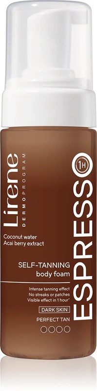 Lirene Perfect Tan bronzer putas tumšiem ādas toņiem sejai un ķermenim