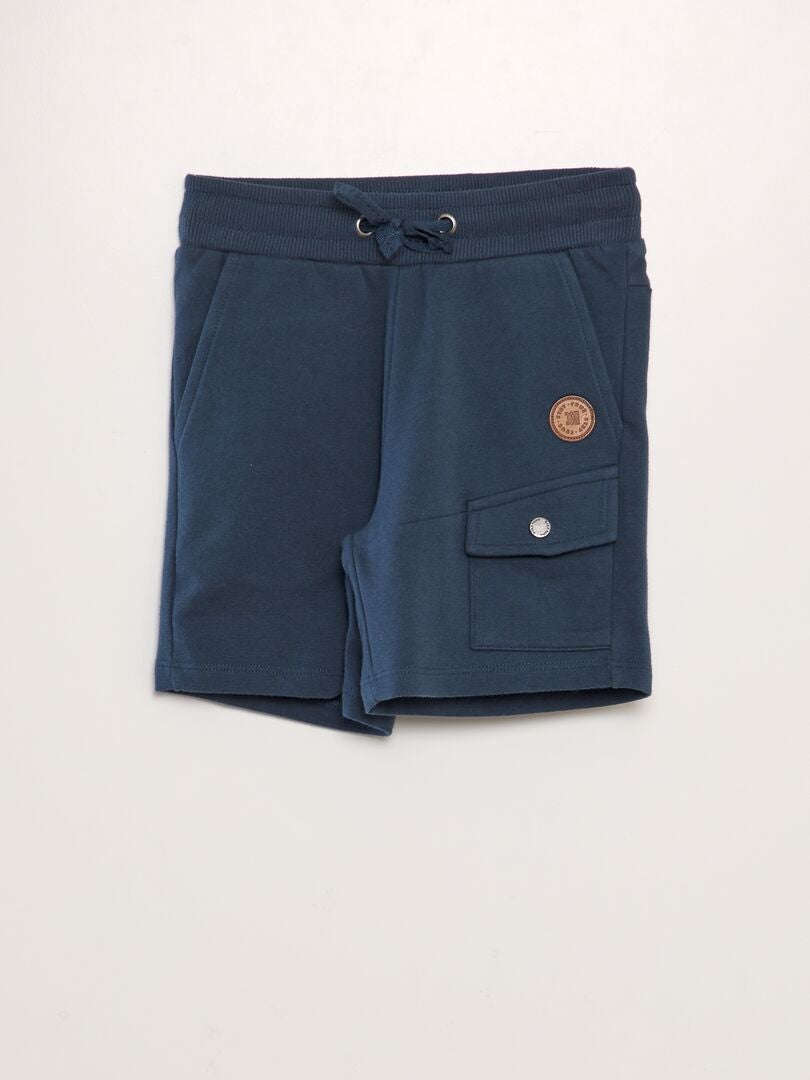 Fleece shorts - BLAUW