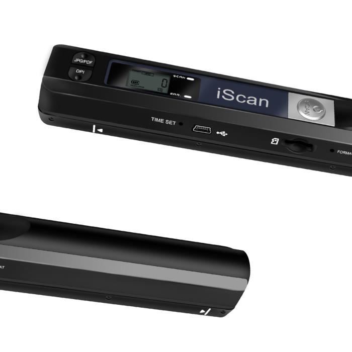 900DPI Résolution Portable Petit iScan document image Scanner support TF 32G de stockage à piles PDF - JPG