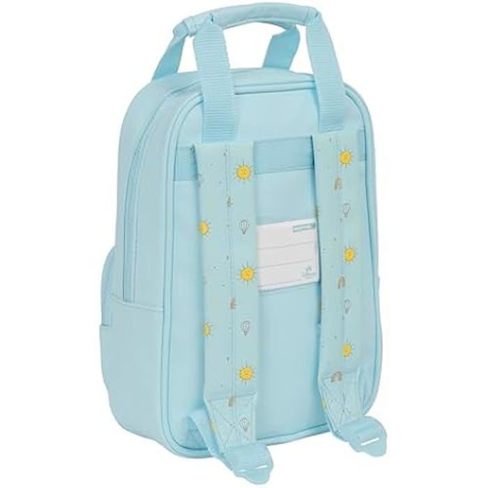 Mochila Infantil Mickey Mouse - SAFTA - Azul - Tecido Reciclável - Unissex