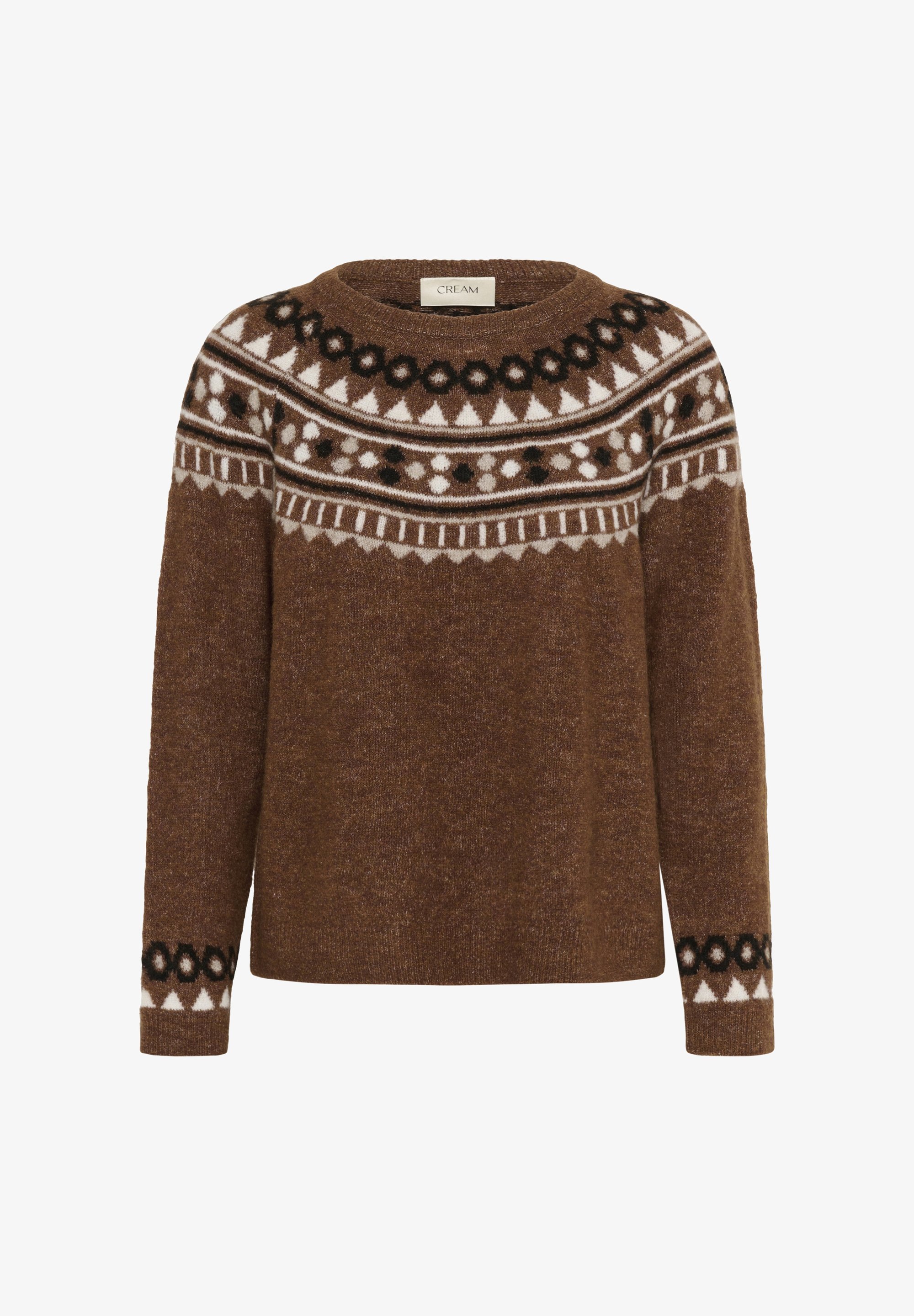 Crème KERRIE - Jumper - voskleurige paardenmelange