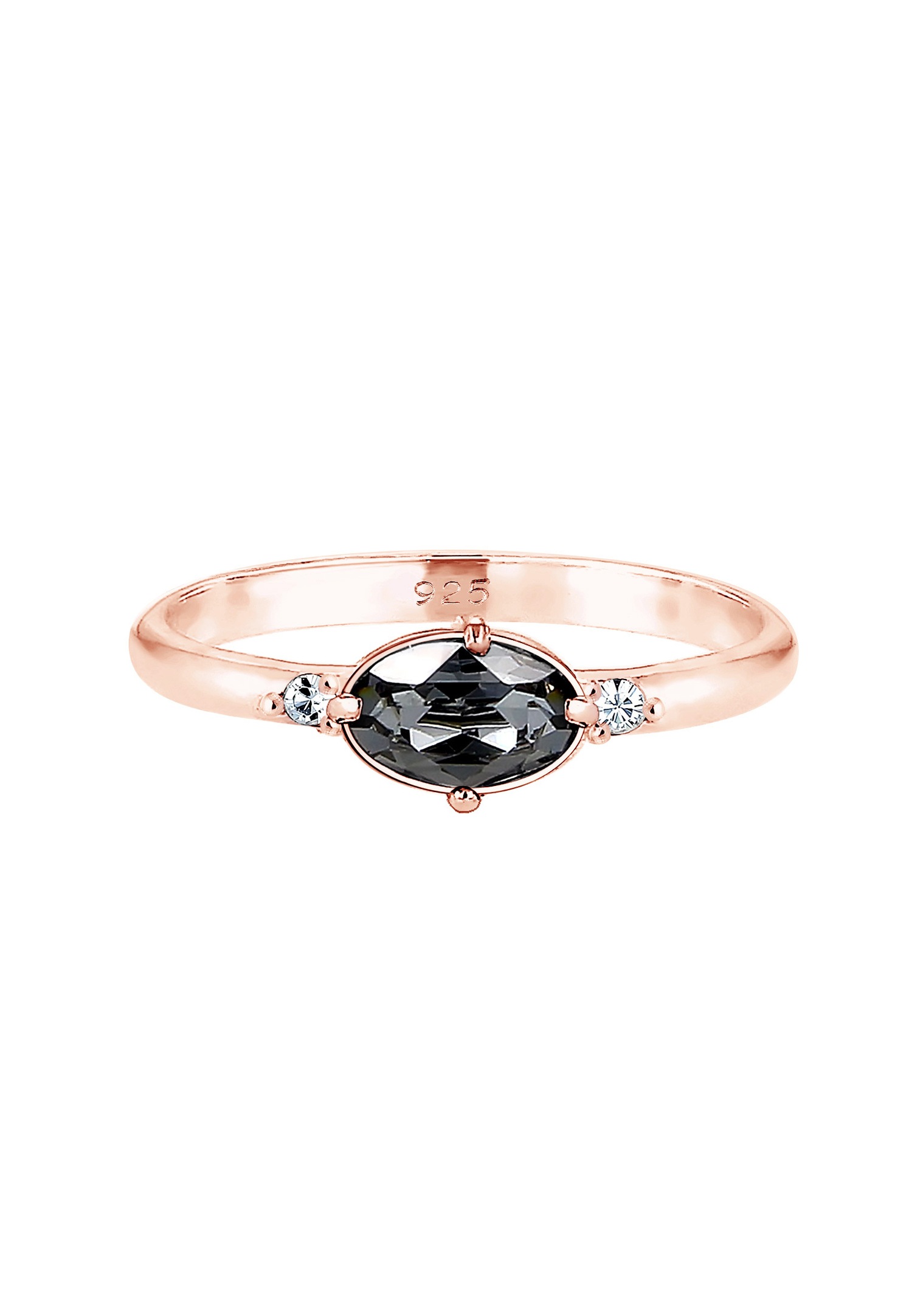 Elli Femmes Simple Elégant avec cristaux en argent sterling 925