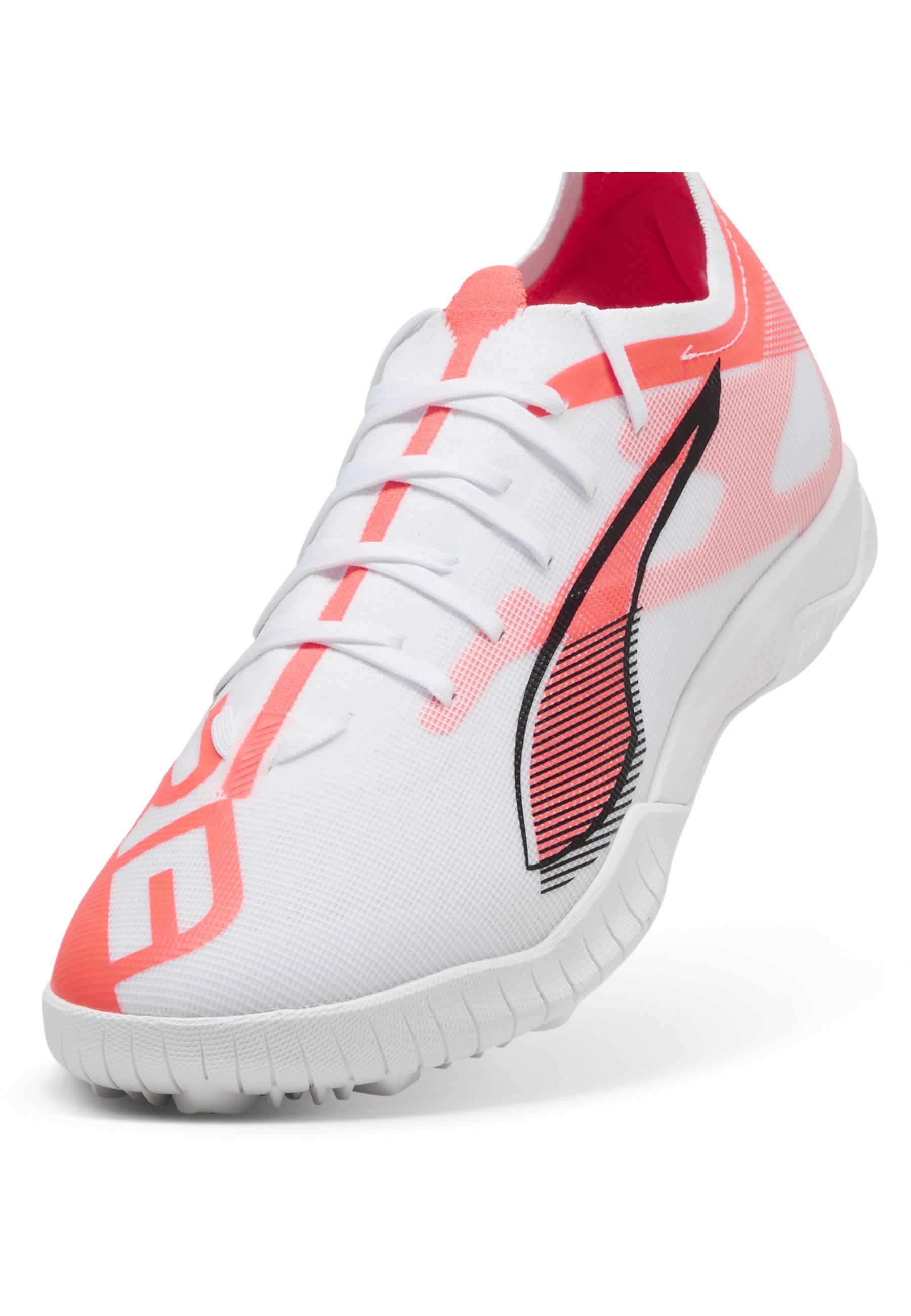 Puma FUSSBALL - Indoor football boots - white black glowing red