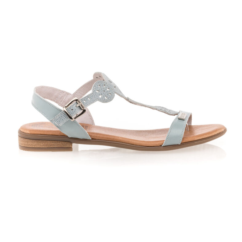 Női kék flip-flop papucsok / tanga szandálok