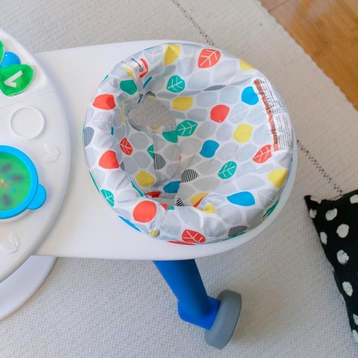 BABY EINSTEIN 4-in-1 Convertible Baby Walker Activity Table, 360° Rotating, Safe, Baby Gift, Piano, Music