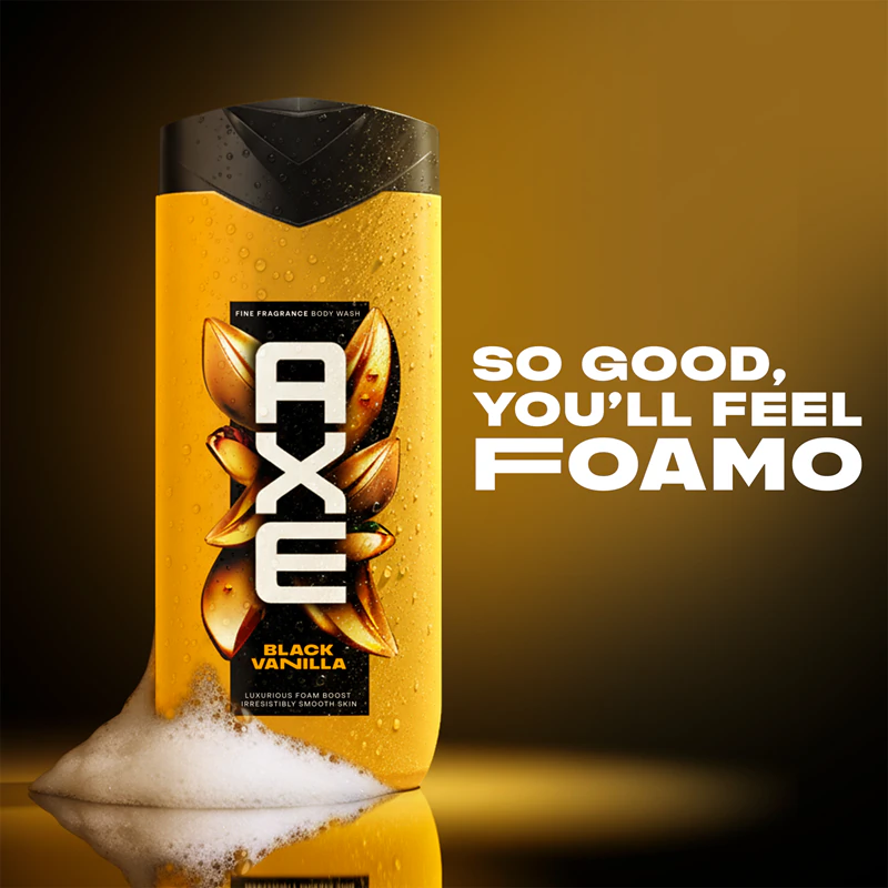 Gel de Banho Axe Premium Black Vanilla para Homens
