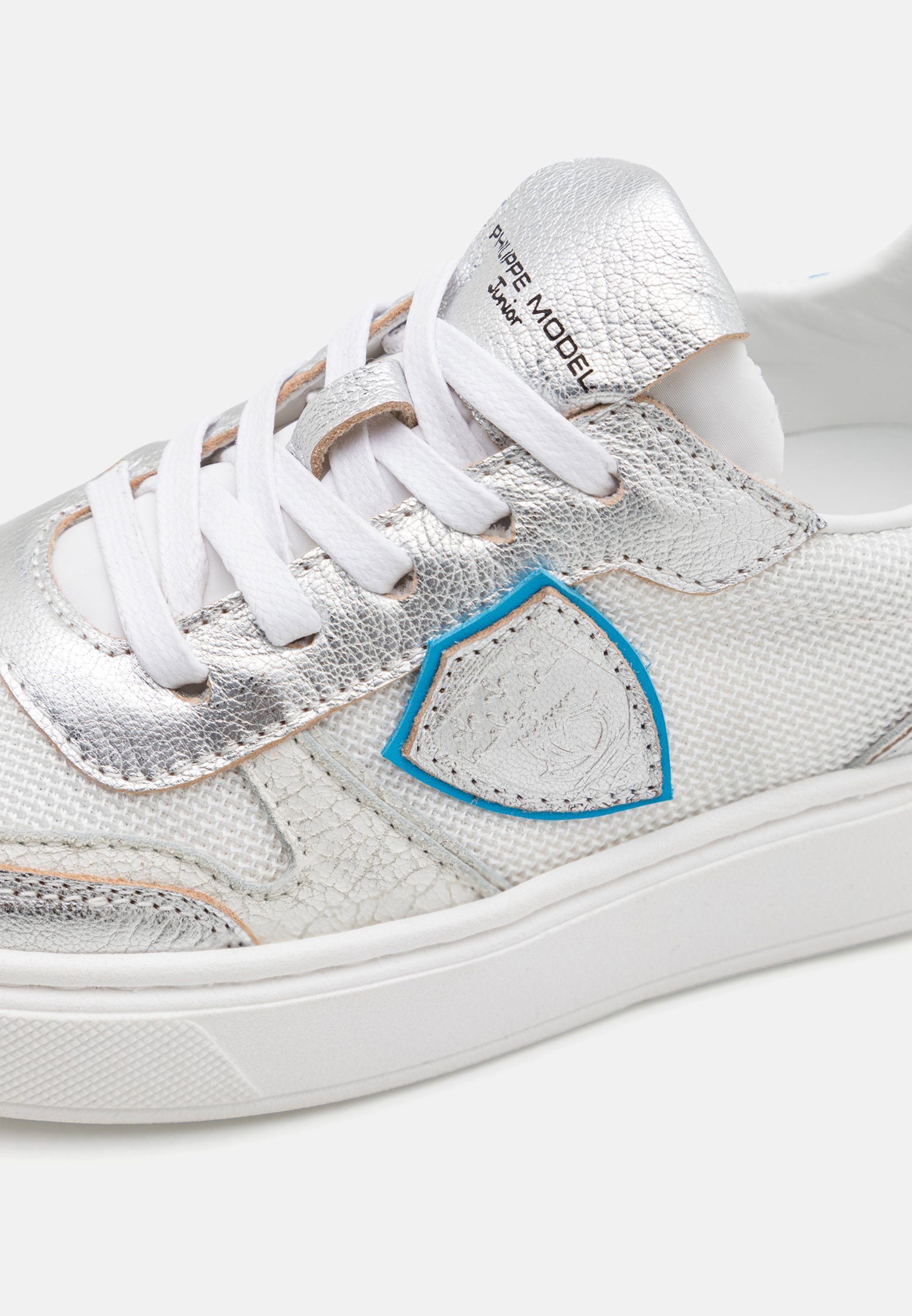 Philippe Model UNISEX - Sneakers - wit/zilver/lichtblauw