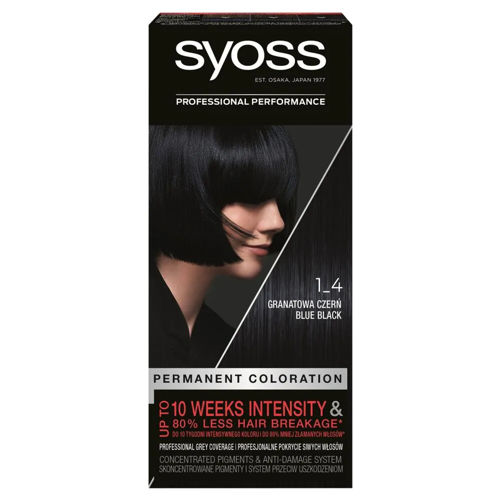 Syoss Farba do włosów 1-4 Granatowa Czerń